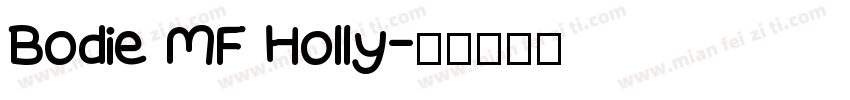 Bodie MF Holly字体转换